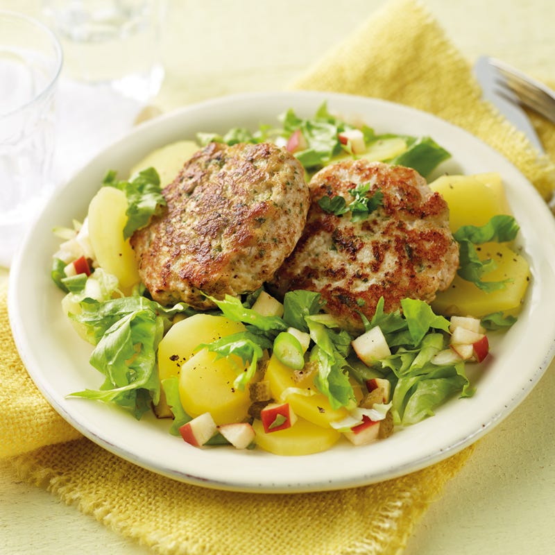 Foto Frikadellen mit Kartoffel-Endivien-Salat von WW