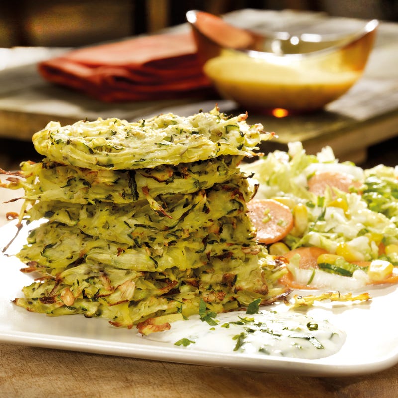 Foto Gebackene Zucchinitaler mit Chinakohl von WW