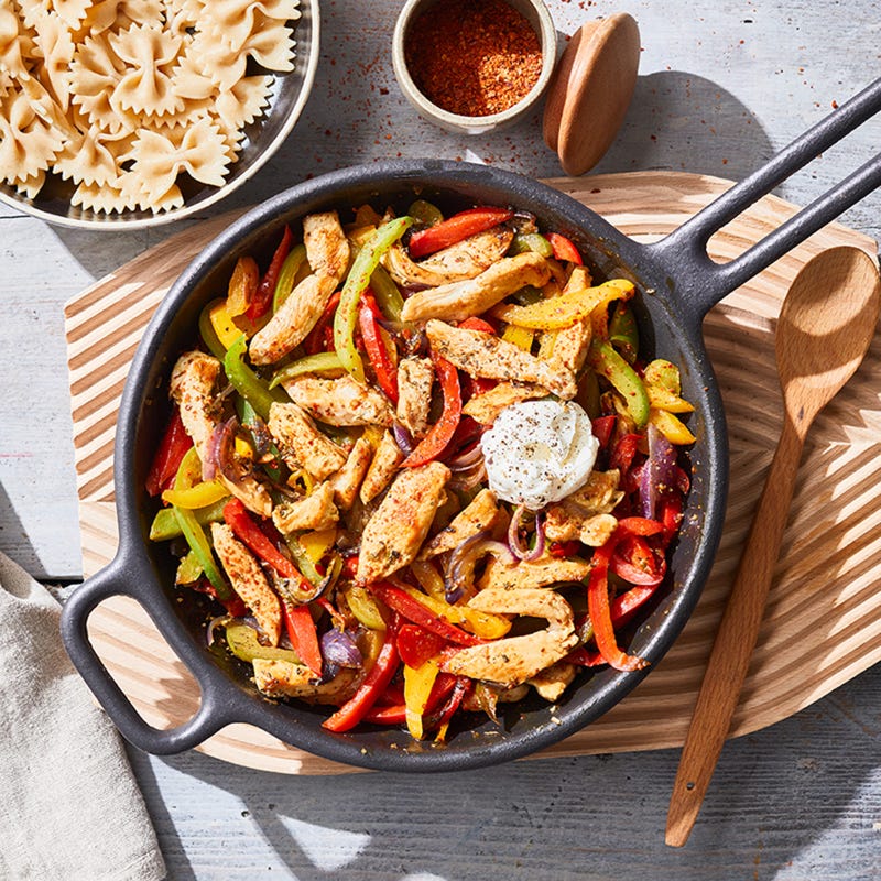 Paprika-Hähnchen-Pfanne