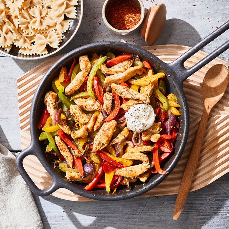 Paprika-Hähnchen-Pfanne