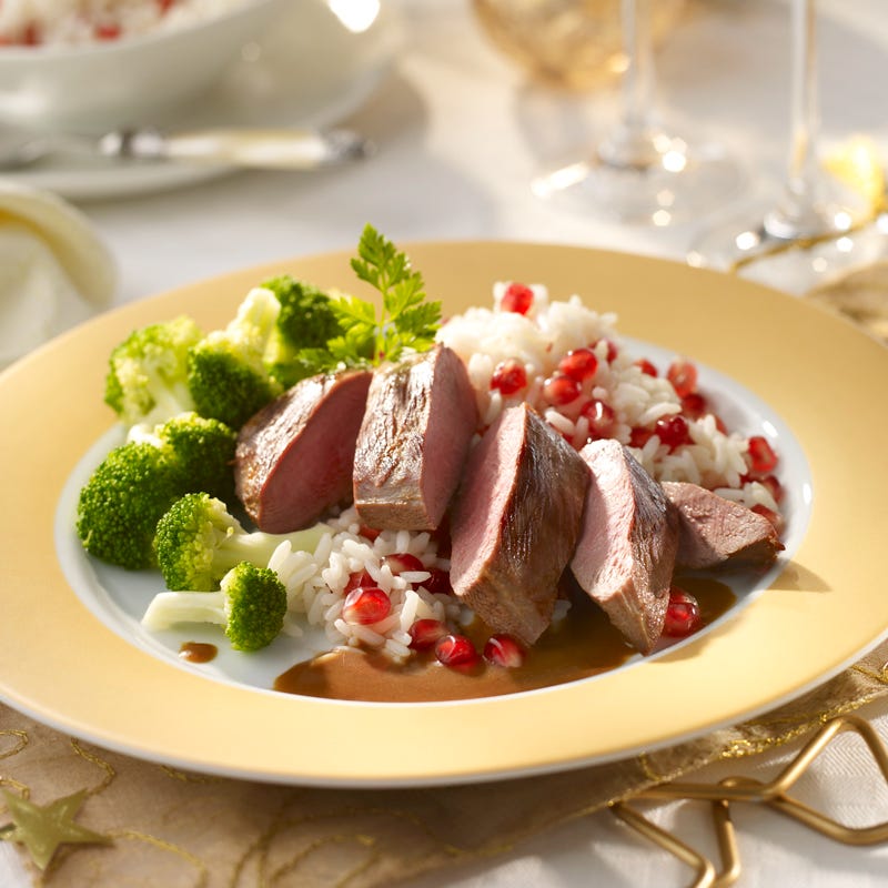 Foto Honigente mit Granatapfelreis von WW