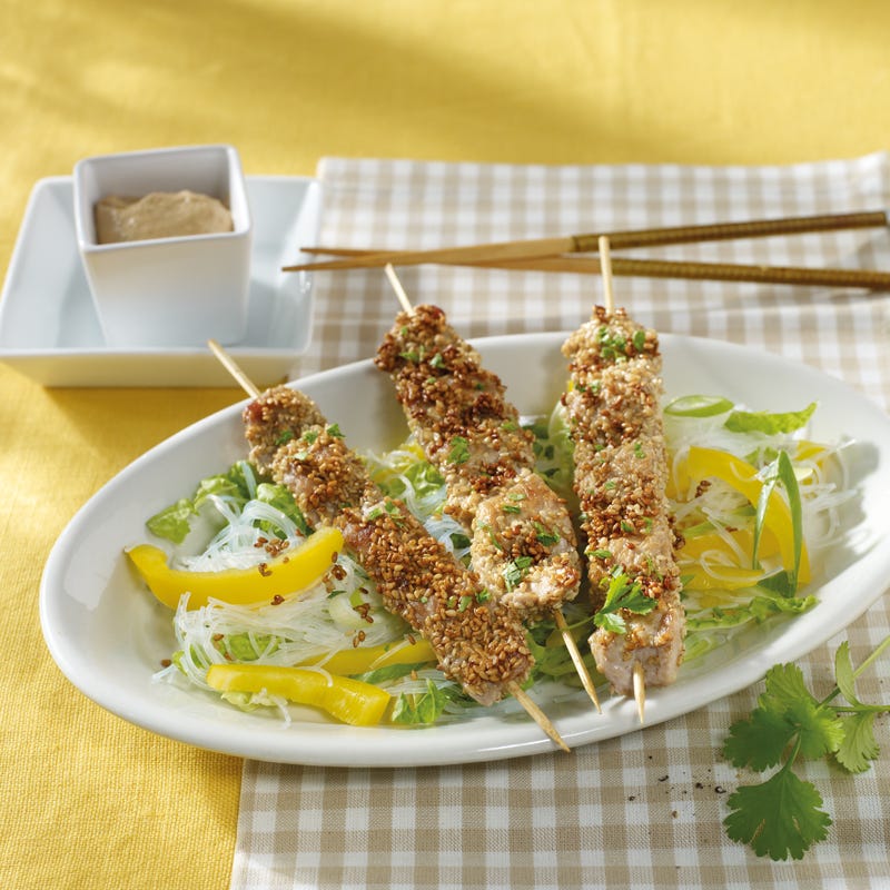 Foto Satéspieße mit Glasnudelsalat von WW