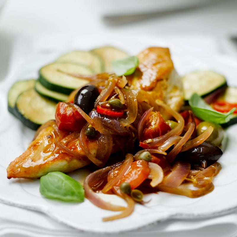 Foto Hähnchen in Tomaten-Zwiebel-Sauce von WW