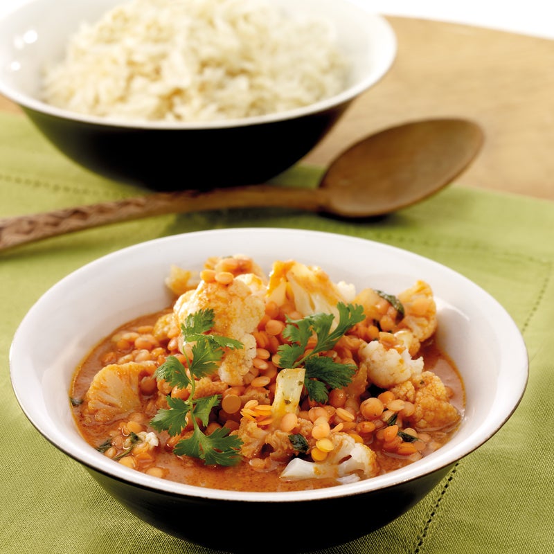 Blumenkohlcurry mit roten Linsen Rezept | WW Deutschland Blumenkohlcurry mit roten Linsen Rezept | WW Deutschland