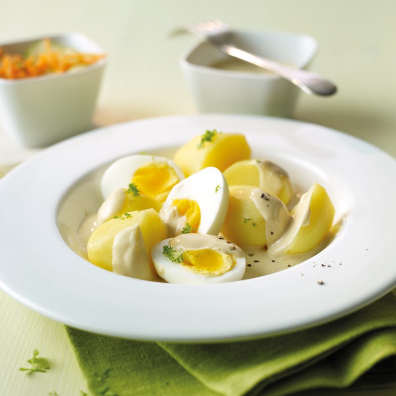 Foto Senfeier mit Salzkartoffeln von WW