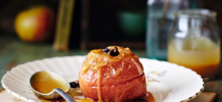 Gebackener Apfel mit Karamell