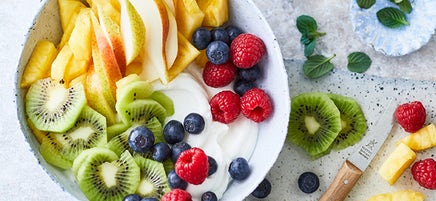 Obstsalat mit Joghurt