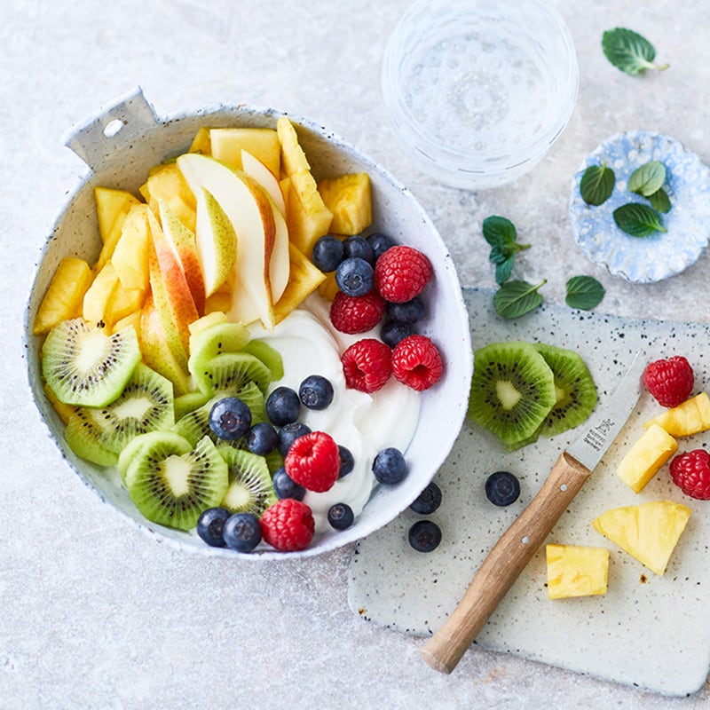 Obstsalat mit Joghurt