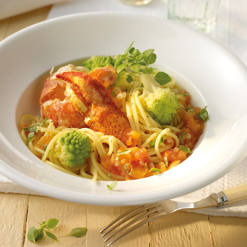 Foto Hummerspaghetti mit Romanesco von WW