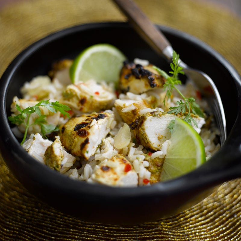 Foto Marokkanischer Reissalat mit mariniertem Hähnchen von WW