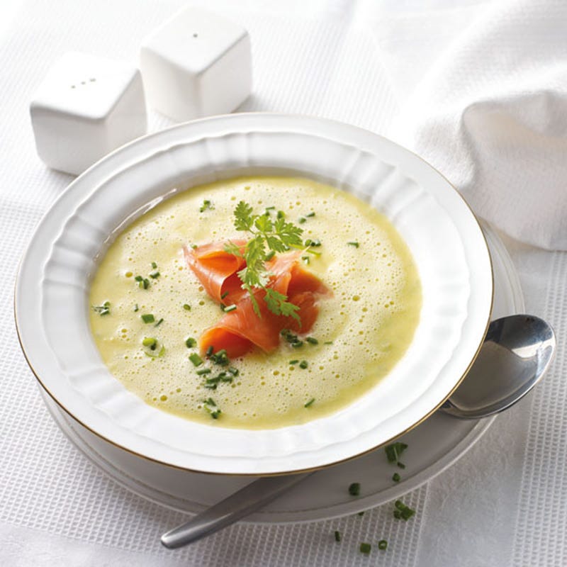 Foto Proseccosuppe mit Räucherlachs von WW