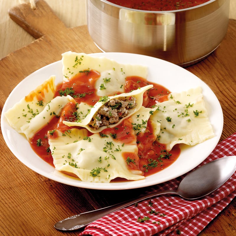 Foto Pikante Ravioli in Tomatensauce von WW