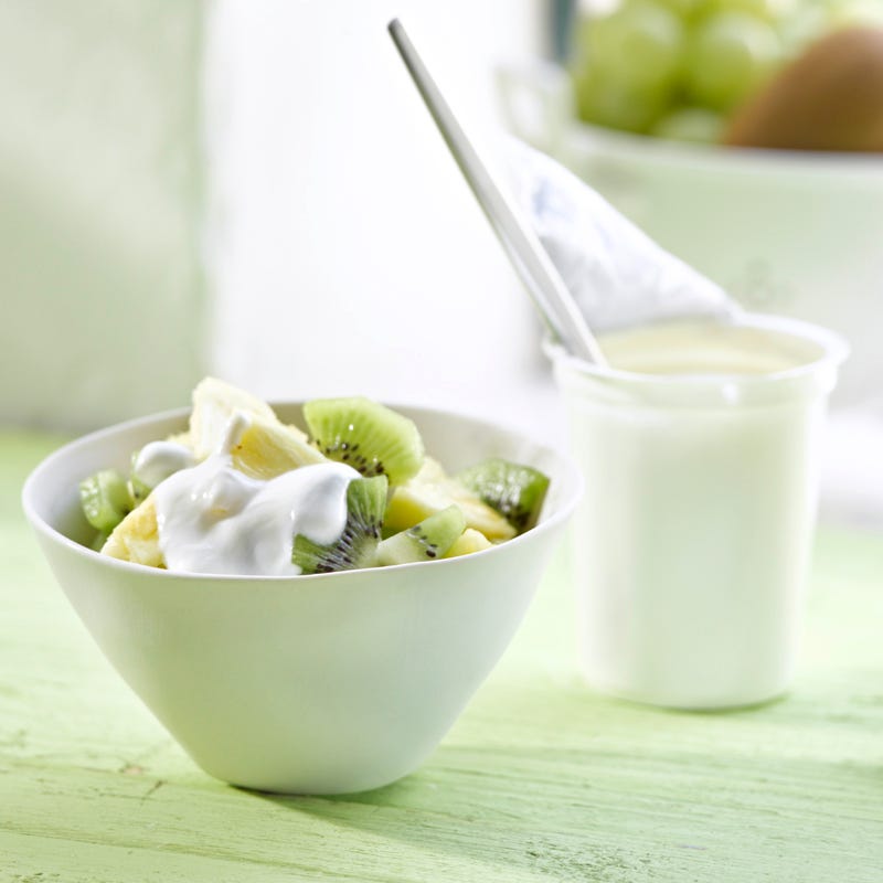 Foto Kickstarter-Joghurt mit Ananas und Kiwi von WW