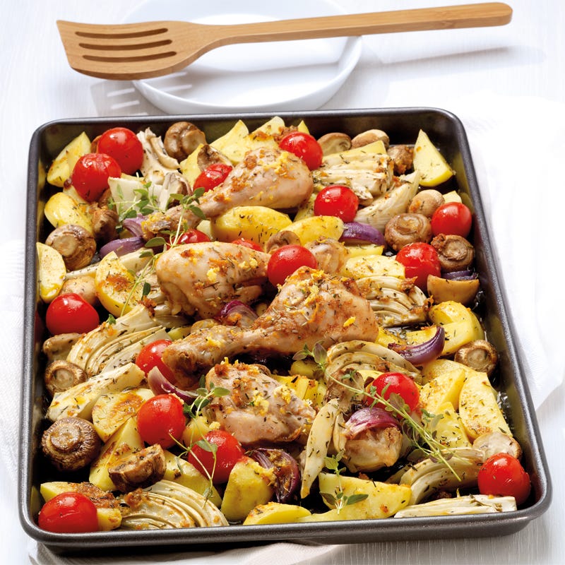 Foto Hähnchen-Kartoffel-Blech von WW