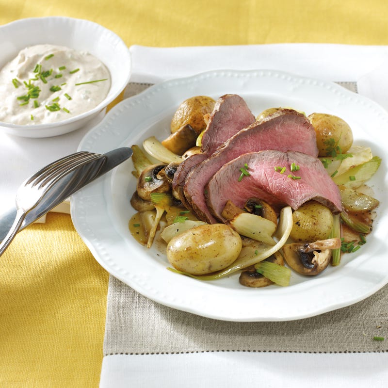 Foto Roastbeef mit Drillingen von WW