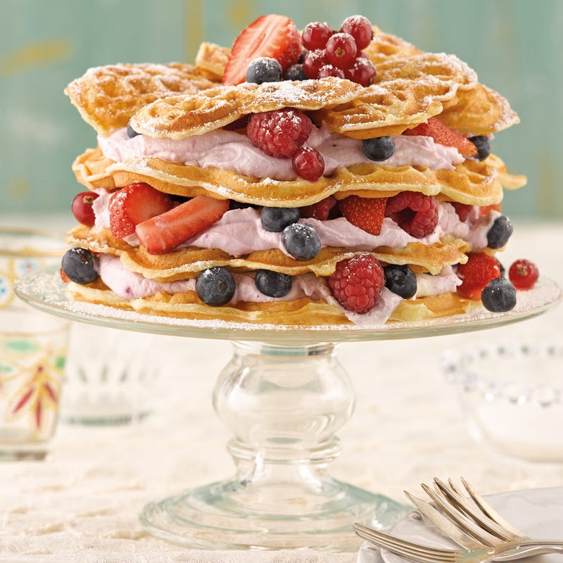 Foto Waffeltorte mit Waldbeercreme von WW