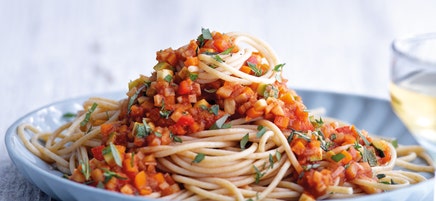 Spaghetti mit Gemüsebolognese