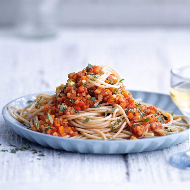 Spaghetti mit Gemüsebolognese