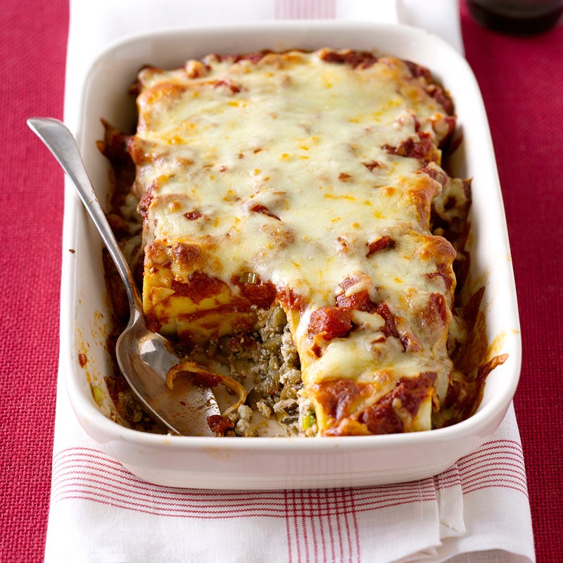Cannelloni mit Auberginen und Käse