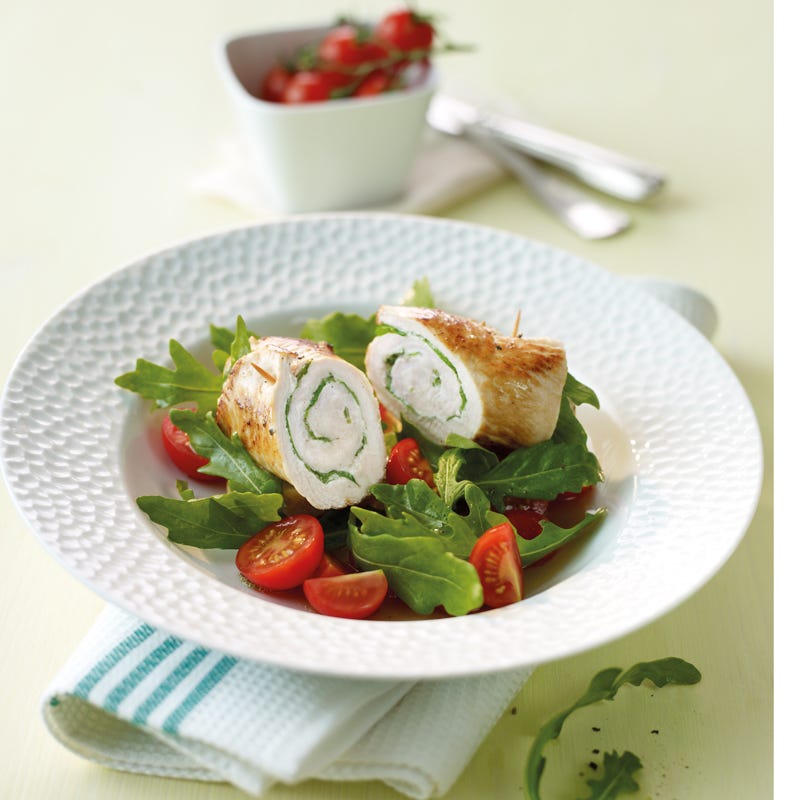 Foto Putenröllchen auf Rucolasalat von WW