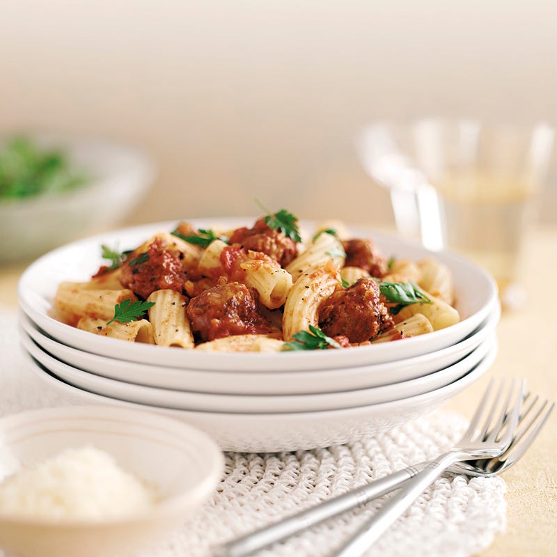 Foto Pasta mit Würstchen und Fenchel von WW