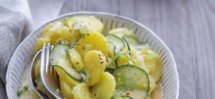Kartoffel-Lauch-Salat mit Wacholderschinken