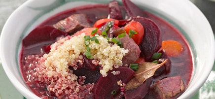 Rote-Bete-Eintopf mit Quinoa