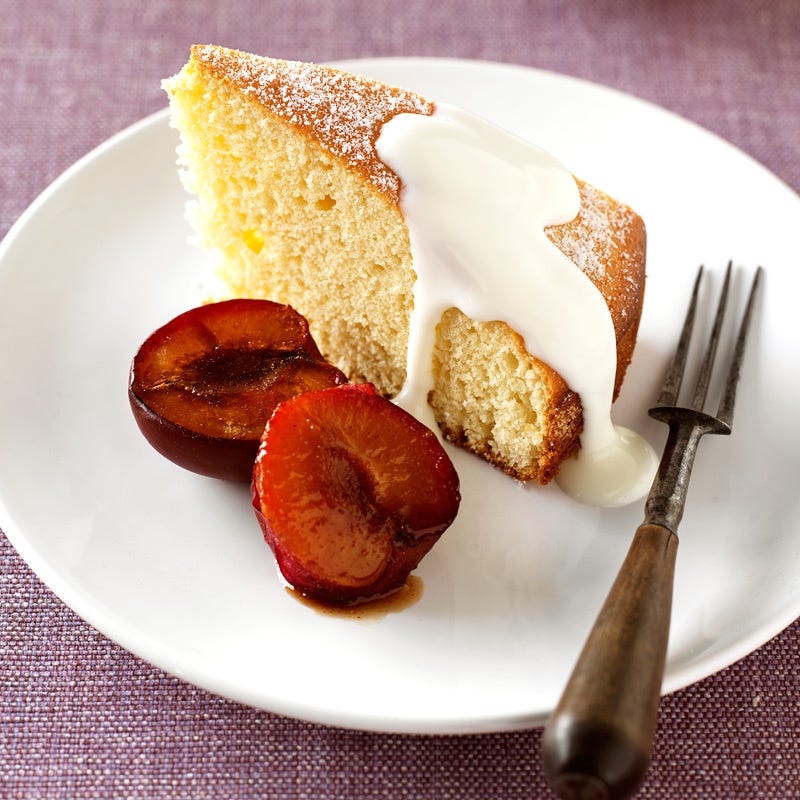 Foto Vanille-Biskuit mit Pflaumen von WW