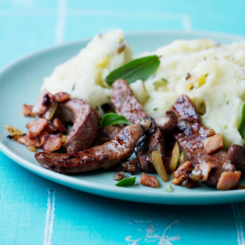 Foto Kalbsleber mit Salbei und Kartoffelpüree von WW