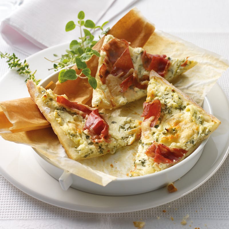 Foto Knusperecken mit Schinken und Käse von WW