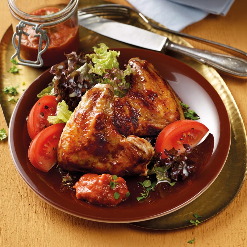Foto Chicken Wings mit Barbecuedip von WW