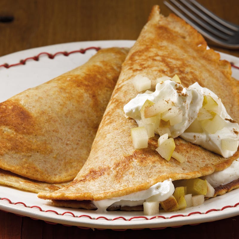 Foto Pfannkuchen mit Birnen-Quark-Füllung von WW