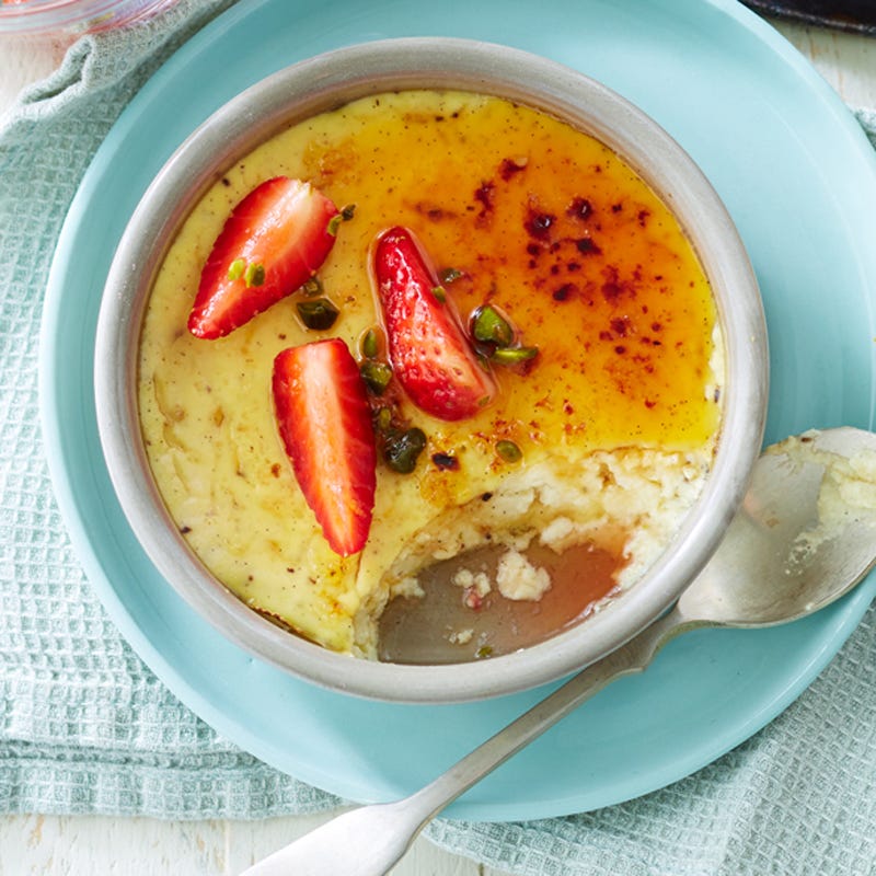 Foto Crème brûlée mit Pistazien-Erdbeeren von WW