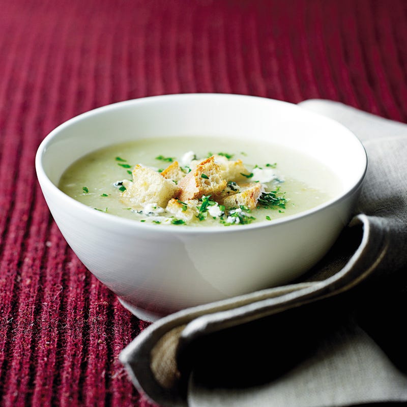 Selleriesuppe mit Blauschimmelkäse