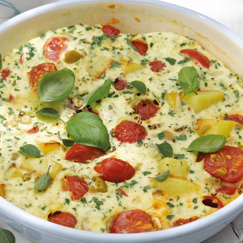 Foto Tomaten-Kräuter-Frittata mit Paprikasalsa von WW