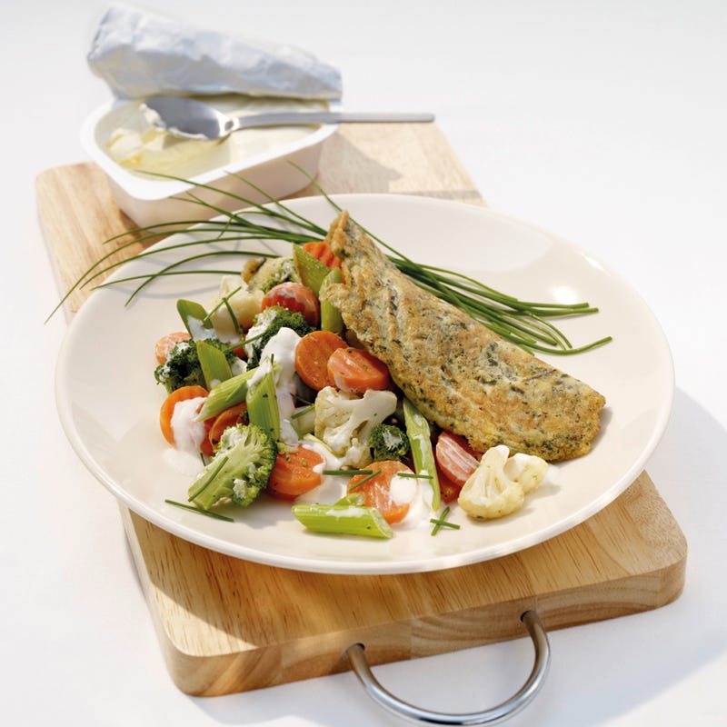 Foto Kräuteromelette mit Gemüse von WW