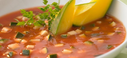 Zucchini-Tomaten-Suppe