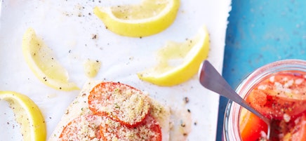 Kabeljau mit Tomaten-Parmesan-Kruste