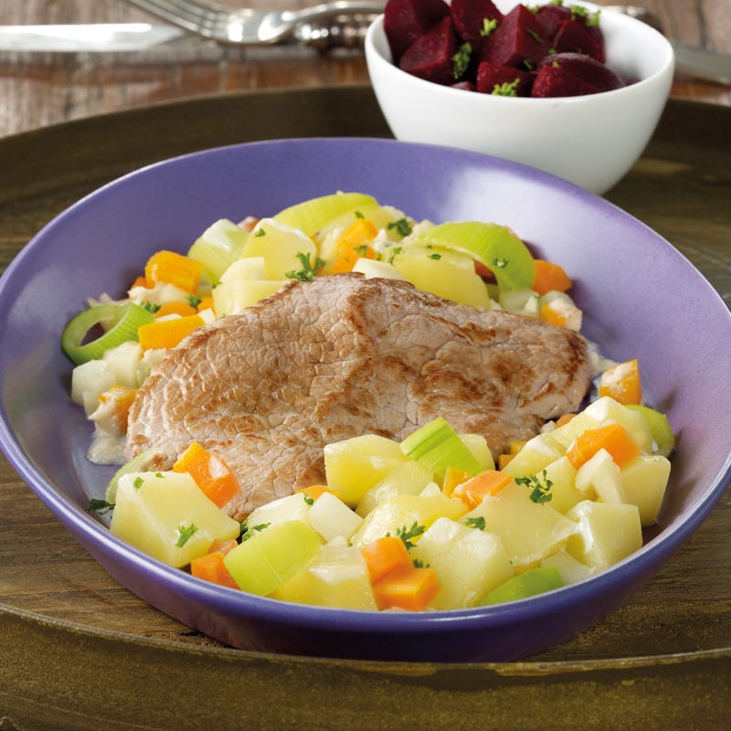 Foto Kalbsschnitzel mit Bouillonkartoffeln von WW