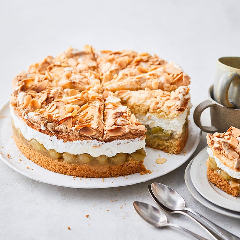 Stachelbeer-Baiser-Torte