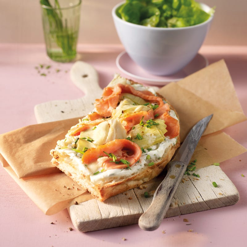 Foto Lachs-Fladenbrot-Pizza von WW