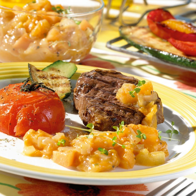 Foto Gegrilltes Rindersteak mit Aprikosen-Chutney von WW