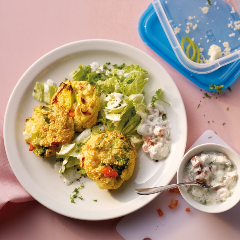 Foto Couscousbratlinge mit Kräuterquark von WW