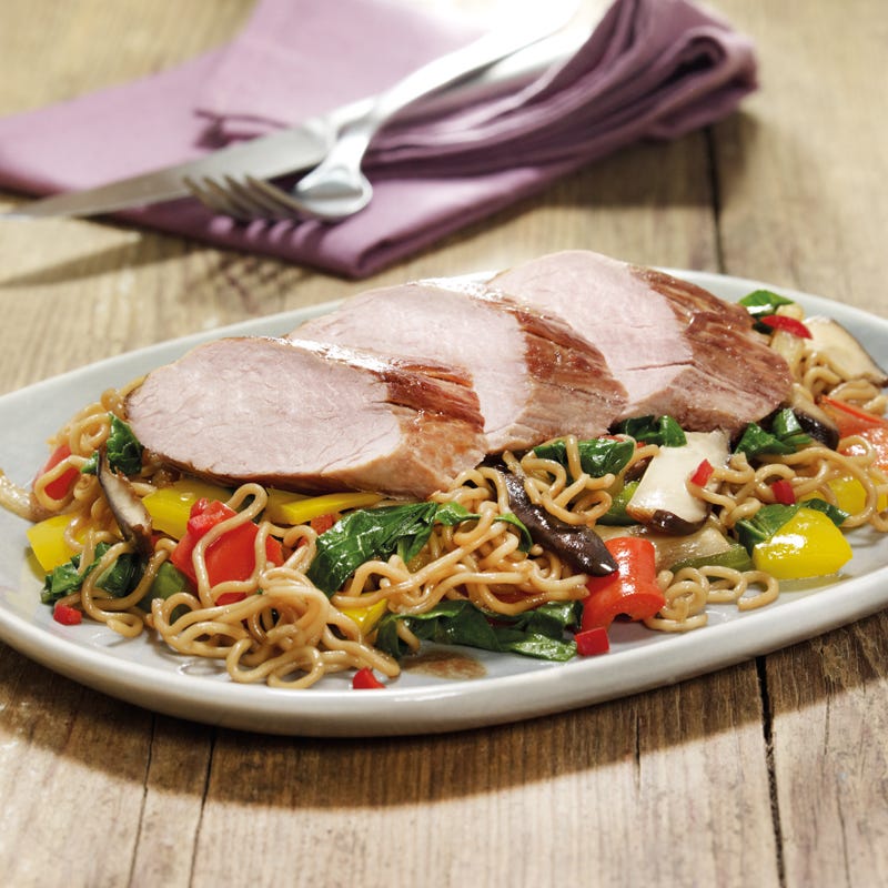 Foto Schweinefilet mit Nudel-Gemüse-Pfanne von WW