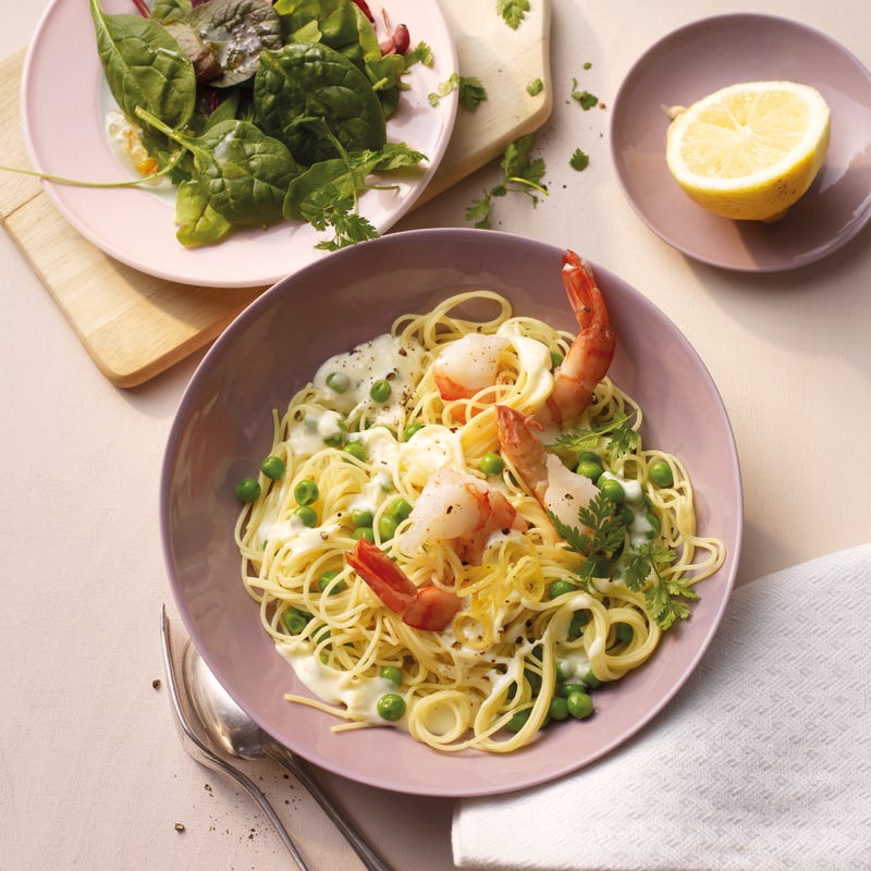Foto Erbsen-Garnelen-Capellini von WW