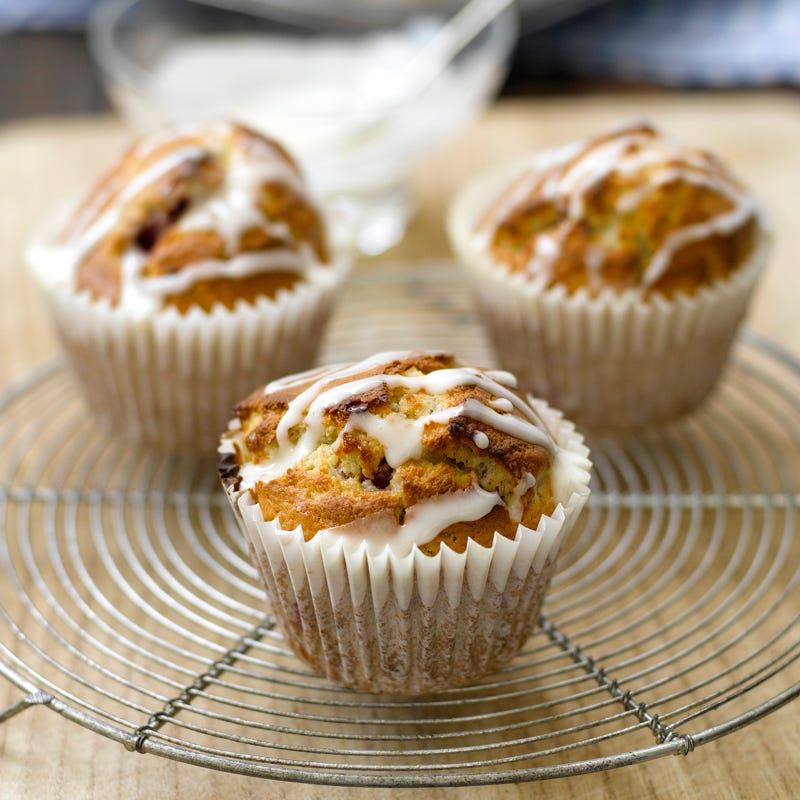 Himbeer-Muffins mit einem Hauch Orange