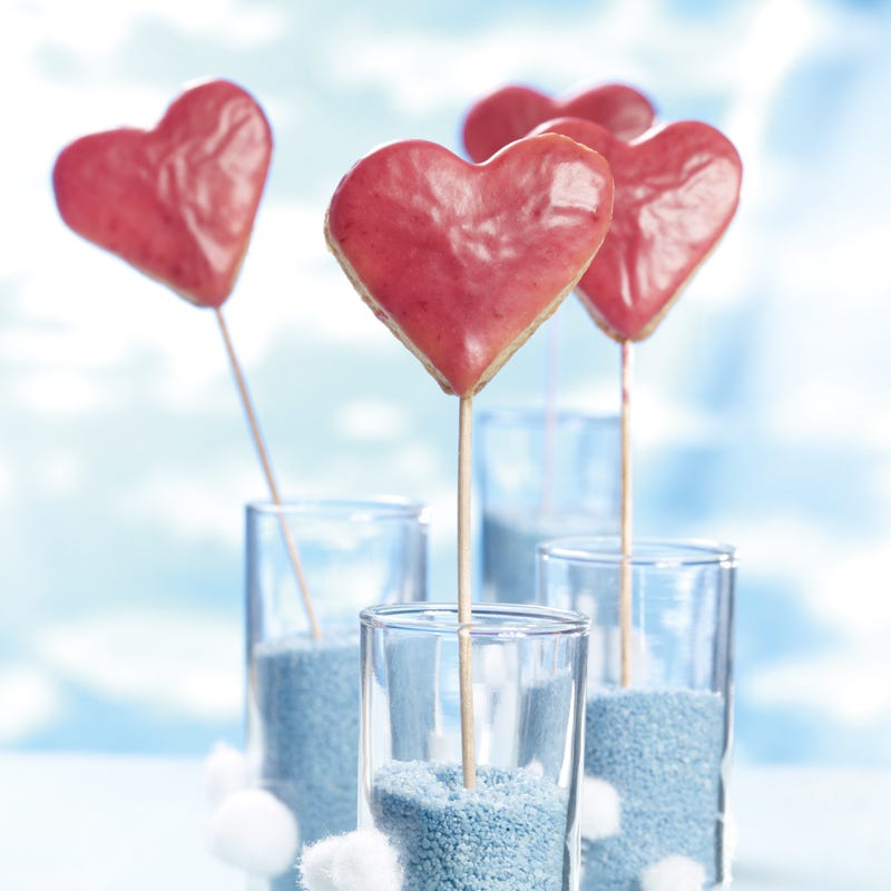 Foto Himbeerherzen am Stiel von WW