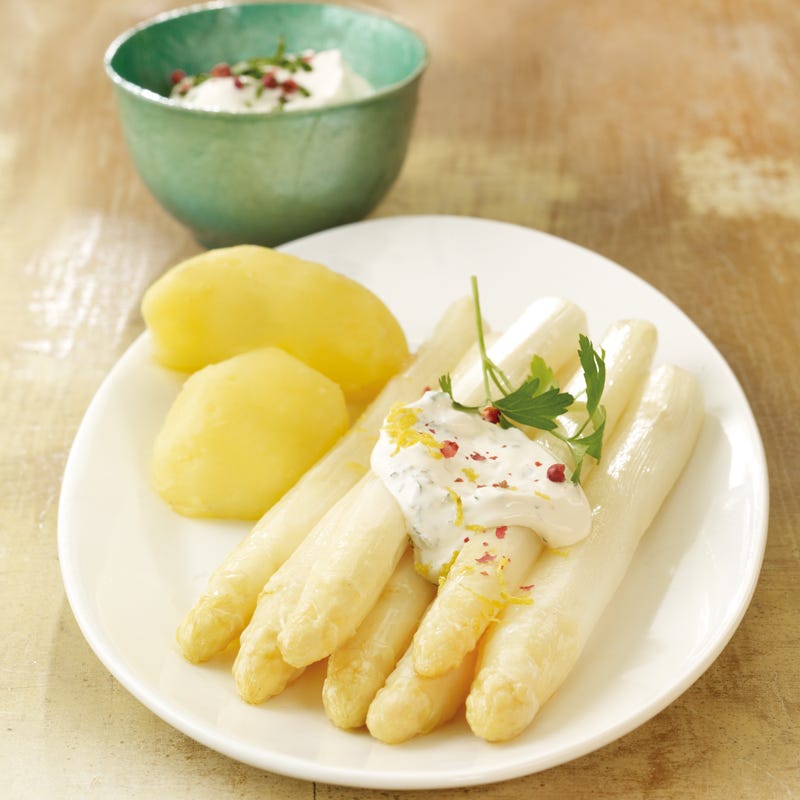Foto Ofenspargel mit Pellkartoffeln von WW