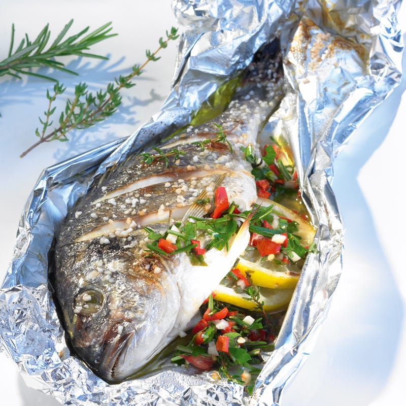 Foto Dorade mit Kräuter-Chili-Füllung von WW