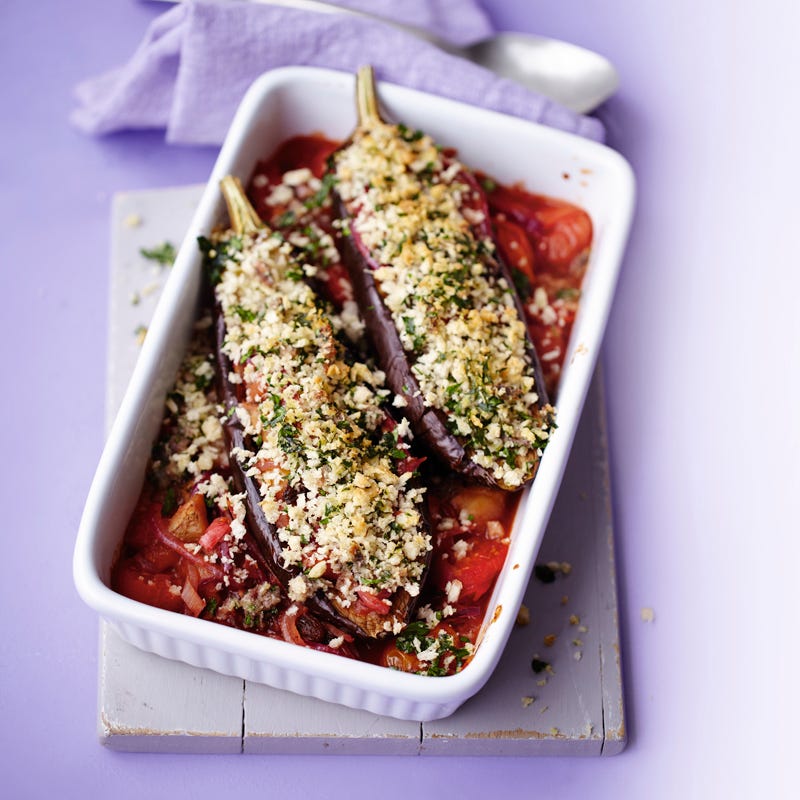 Foto Gebackene Aubergine mit Sardellenkruste von WW